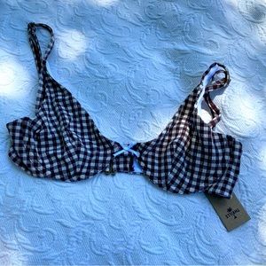 Thrills Polly underwire checkered top size 10